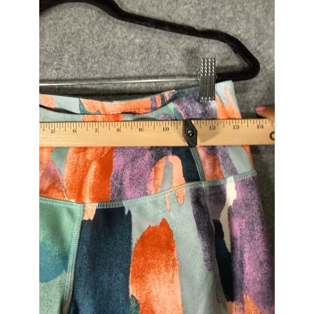 LL Bean Women Size S PET High Rise 7/8 Legging Abstract Watercolor Print Outdoor - Picture 4 of 7